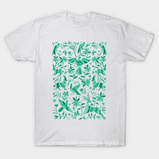 Mexican Otomí Design in Turquoise T-Shirt